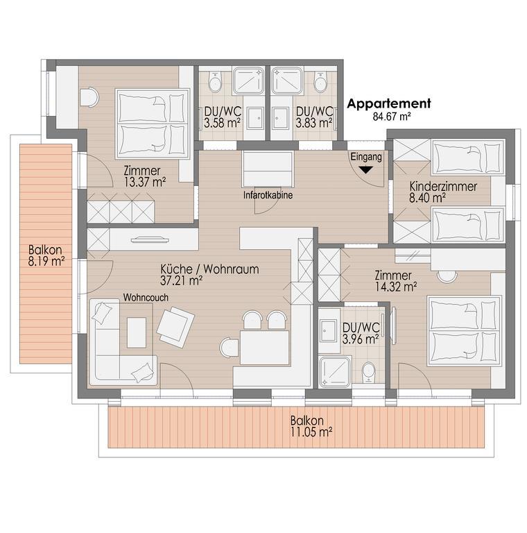 Lux Appartements 伊施格尔 客房 照片